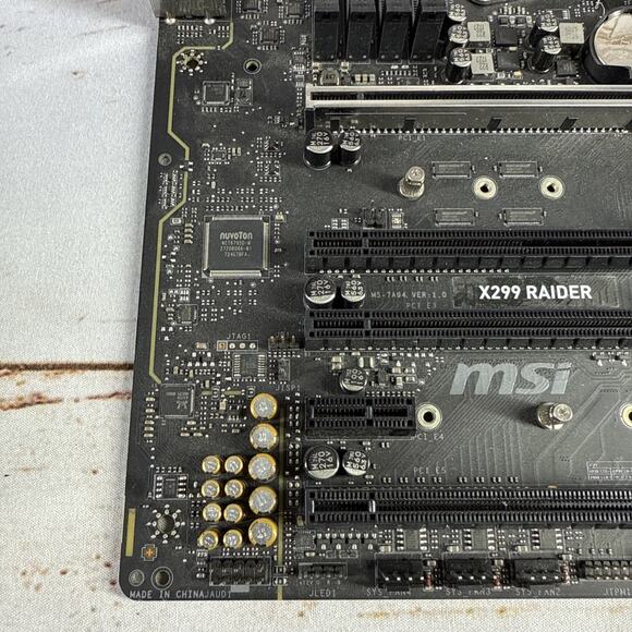 MSI X299 RAIDER Intel X299 DDR4 LGA 2066 ATX Motherboard (Used) - Picture 4 of 10